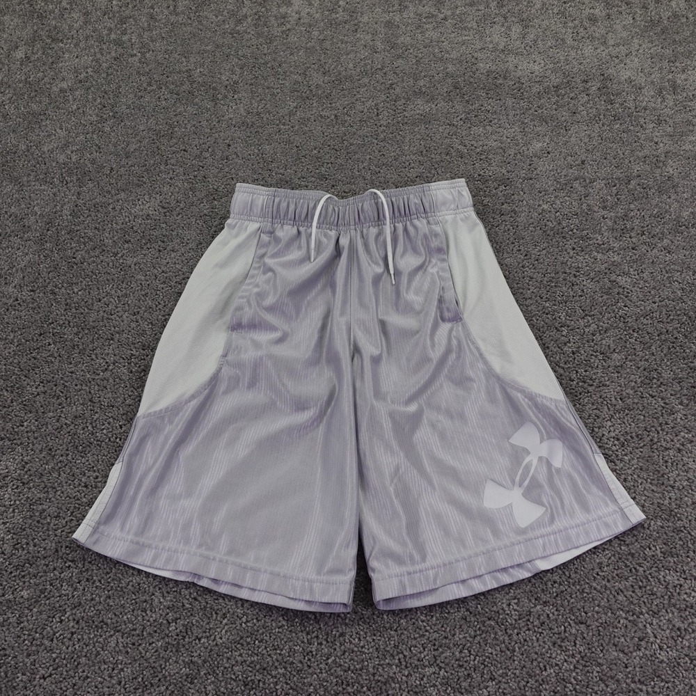 Under Armour Shorts Mens Medium Silver HeatGear Loose Fit Athletic